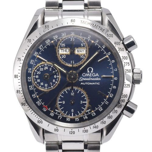 Montre Omega - Montre Speedmaster triple calendrier, chronographe automatique en acier inoxydable 58 Facettes k0xmt6vzs3