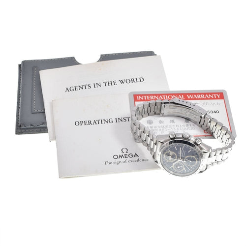 Montre Omega - Montre Speedmaster triple calendrier, chronographe automatique en acier inoxydable 58 Facettes k0xmt6vzs3