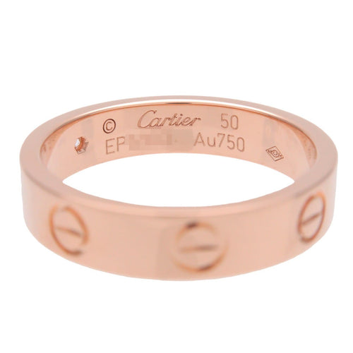 Bague 50 Cartier - Alliance Love en or rose 18k avec 1 diamant 58 Facettes qpk9jspu9o
