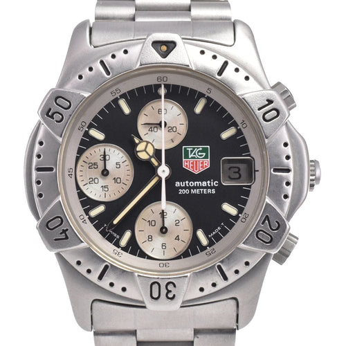 Montre TAG Heuer 2000 - Montre chronographe automatique en acier inoxydable 58 Facettes eucmijnajg