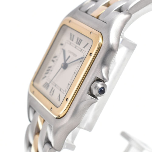 Montre Cartier - Montre Panthère de Cartier vintage à quartz en acier inoxydable et or jaune 58 Facettes qnctwq3unl