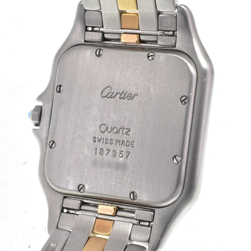 Montre Cartier - Montre Panthère de Cartier vintage à quartz en acier inoxydable et or jaune 58 Facettes qnctwq3unl