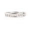 Bague 56 Demi-alliance en or blanc 18K et diamants, 0,45 ct 58 Facettes 130023