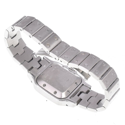 Montre Cartier - Montre Santos de Cartier Galbée automatique en acier inoxydable 58 Facettes wer6m2hakw