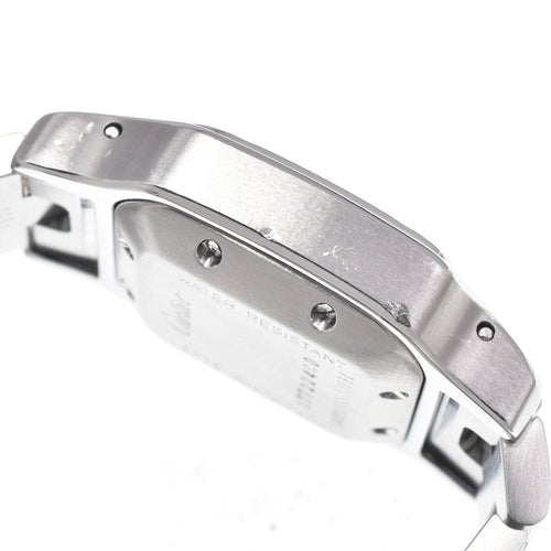 Montre Cartier - Montre Santos de Cartier Galbée automatique en acier inoxydable 58 Facettes wer6m2hakw