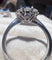 Bague 53 Bague Pompadour - Or blanc 18 carats, saphir bleu roi 1,29 ct et diamants 58 Facettes 8037 A