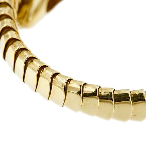 Bracelet Bracelet serpent rigide en or jaune 18 ct et diamants 58 Facettes 39752