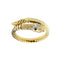 Bracelet Bracelet serpent rigide en or jaune 18 ct et diamants 58 Facettes 39752