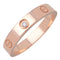 Bague 61 Cartier - Alliance Love en or rose 18k avec 1 diamant 58 Facettes garchu5dal