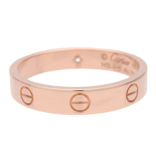 Bague 61 Cartier - Alliance Love en or rose 18k avec 1 diamant 58 Facettes garchu5dal