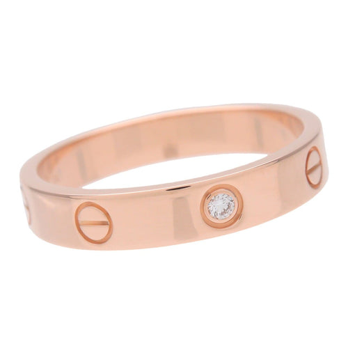 Bague 61 Cartier - Alliance Love en or rose 18k avec 1 diamant 58 Facettes garchu5dal