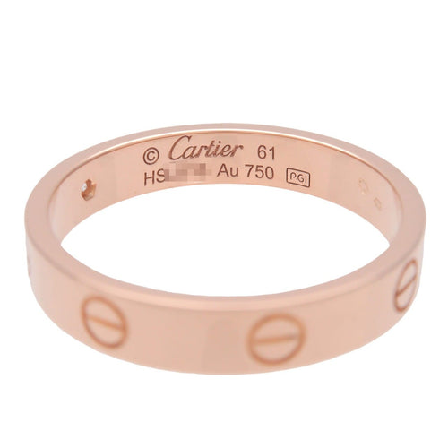Bague 61 Cartier - Alliance Love en or rose 18k avec 1 diamant 58 Facettes garchu5dal