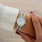 Montre Hermès - Montre Arceau à cadran ivoire et chiffres arabes, SM 58 Facettes 613