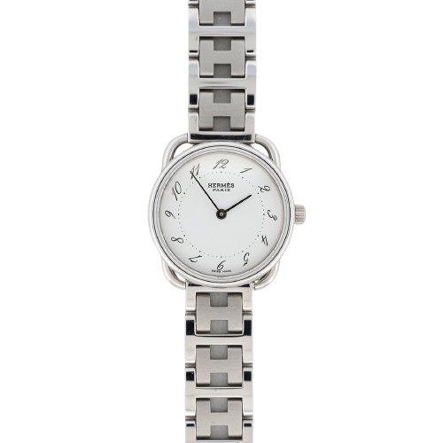 Montre Hermès - Montre Arceau à cadran ivoire et chiffres arabes, SM 58 Facettes 613