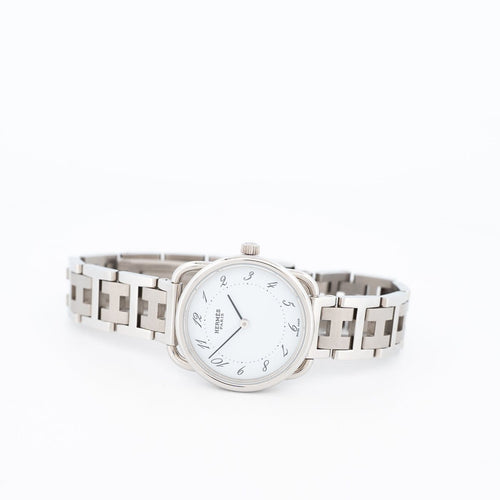 Montre Hermès - Montre Arceau à cadran ivoire et chiffres arabes, SM 58 Facettes 613