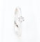 Bague 55 Bague solitaire en or blanc 18k, diamant naturel de 0,12 ct 58 Facettes 130022