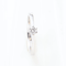 Bague 55 Bague solitaire en or blanc 18k, diamant naturel de 0,12 ct 58 Facettes 130022