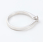 Bague 55 Bague solitaire en or blanc 18k, diamant naturel de 0,12 ct 58 Facettes 130022