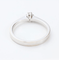 Bague 55 Bague solitaire en or blanc 18k, diamant naturel de 0,12 ct 58 Facettes 130022