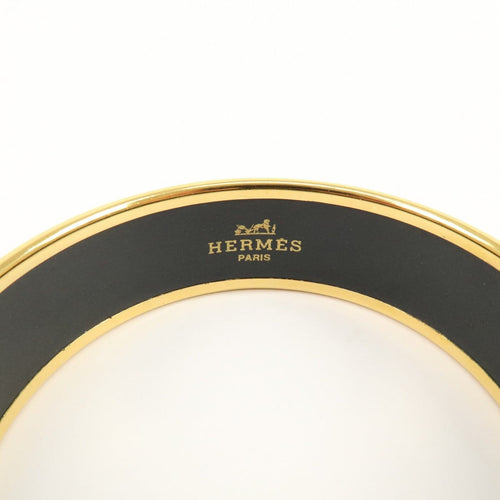 Bracelet Hermès - Bracelet jonc en émail imprimé multicolore, plaqué or 58 Facettes amtvu6jsap