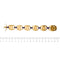 Bracelet Bracelet vintage émaillé à pièces Dos Pesos en or jaune 18 ct 58 Facettes 36092