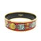 Bracelet Hermès - Bracelet jonc en émail imprimé 58 Facettes e66l8alj12