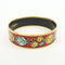 Bracelet Hermès - Bracelet jonc en émail imprimé 58 Facettes e66l8alj12