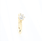 Bague 56 Bague solitaire en or jaune 18k avec diamant naturel de 0,41 ct 58 Facettes 130017