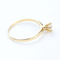 Bague 56 Bague solitaire en or jaune 18k avec diamant naturel de 0,41 ct 58 Facettes 130017