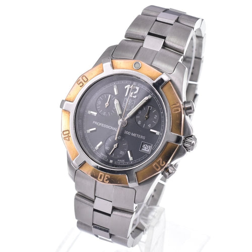 Montre TAG Heuer - Montre Professional 200M Chronographe à quartz en acier inoxydable 58 Facettes c112pmugdo