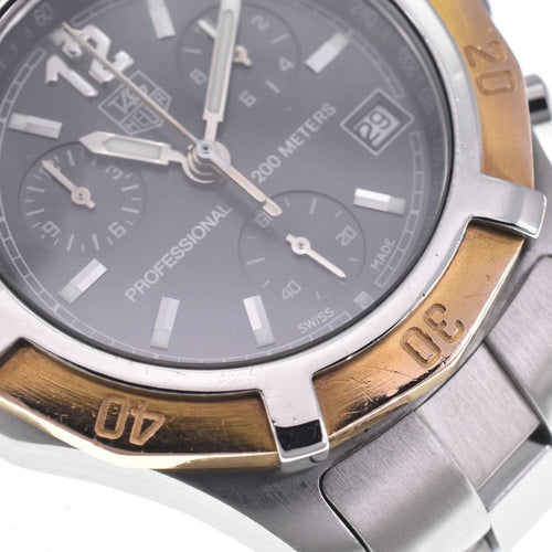 Montre TAG Heuer - Montre Professional 200M Chronographe à quartz en acier inoxydable 58 Facettes c112pmugdo