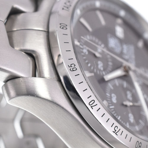Montre TAG Heuer - Montre Link chronographe automatique en acier inoxydable 58 Facettes wncqgdnrx6