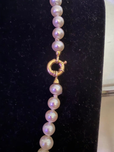 Collier Collier de 52 perles de culture Akoya, fermoir en or 18k 58 Facettes 933