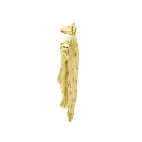 Pendentif Pendentif visage du Christ en or jaune 18 ct, rubis et diamants 58 Facettes 40105
