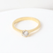 Bague 51 Bague solitaire en or jaune 18k avec diamant de 0,28 ct 58 Facettes 129540E