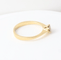 Bague 51 Bague solitaire en or jaune 18k avec diamant de 0,28 ct 58 Facettes 129540E