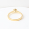 Bague 51 Bague solitaire en or jaune 18k avec diamant de 0,28 ct 58 Facettes 129540E