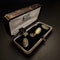 Boutons de manchette Boutons de manchette ovales en or jaune 18k et émail bleu 58 Facettes GEM51PT