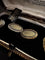 Boutons de manchette Boutons de manchette ovales en or jaune 18k et émail bleu 58 Facettes GEM51PT