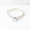 Bague 51 Bague solitaire en or blanc 18k avec diamant naturel de 0,10 ct 58 Facettes 129540D