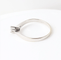 Bague 51 Bague solitaire en or blanc 18k avec diamant naturel de 0,10 ct 58 Facettes 129540D
