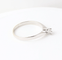 Bague 51 Bague solitaire en or blanc 18k avec diamant naturel de 0,10 ct 58 Facettes 129540D