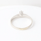 Bague 51 Bague solitaire en or blanc 18k avec diamant naturel de 0,10 ct 58 Facettes 129540D