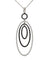 Collier Chaîne et pendentif en or blanc 18 carats, diamants blancs et noirs 58 Facettes 91085-91065