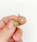 Boucles d'oreilles Dormeuses victoriennes en or rose 18k, diamants taille rose (vers 1880) 58 Facettes A07974