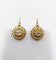 Boucles d'oreilles Dormeuses victoriennes en or rose 18k, diamants taille rose (vers 1880) 58 Facettes A07974