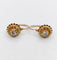 Boucles d'oreilles Dormeuses victoriennes en or rose 18k, diamants taille rose (vers 1880) 58 Facettes A07974
