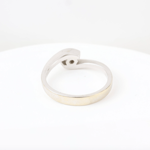 Bague 52 Bague solitaire en or blanc 18 carats avec diamant naturel de 0,16 ct 58 Facettes 138317C
