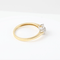 Bague 57 Bague rosace de diamants en or bicolore 18k 58 Facettes 129605A
