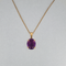 Pendentif Pendentif vintage en or jaune 14k avec améthyste ovale 58 Facettes 2603017